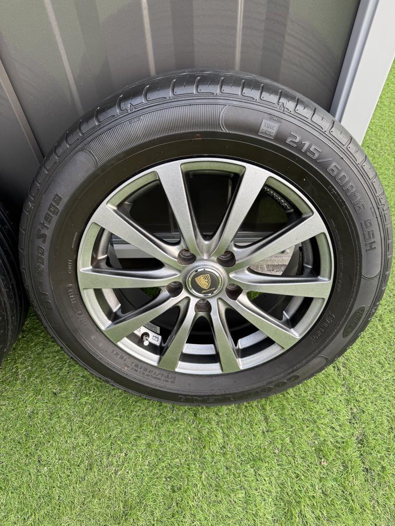 ノーマルタイヤ・ホイール4本セット 215/60R16 ナット20本付き