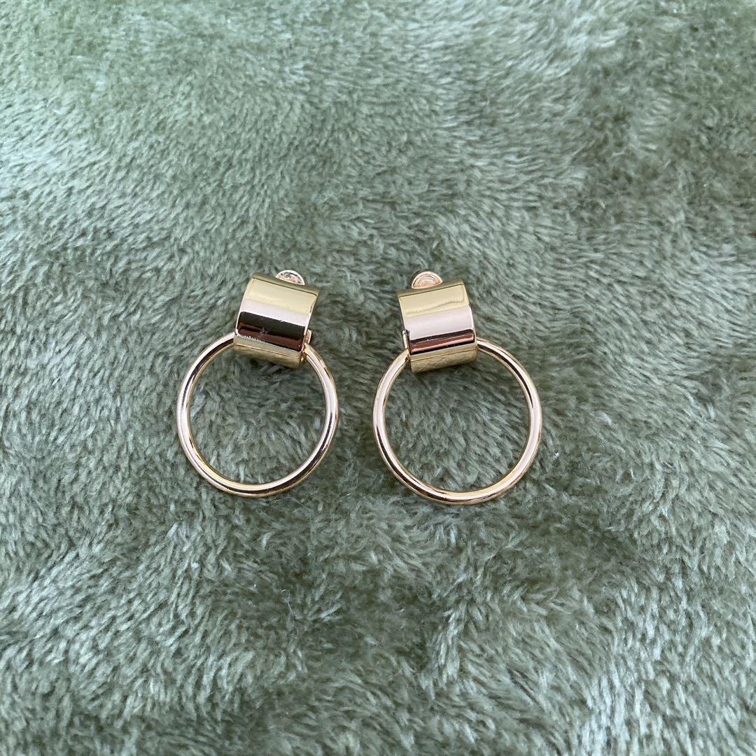 JB ジェニーバード ゴールド フープピアス 輪っかピアス ルーフ