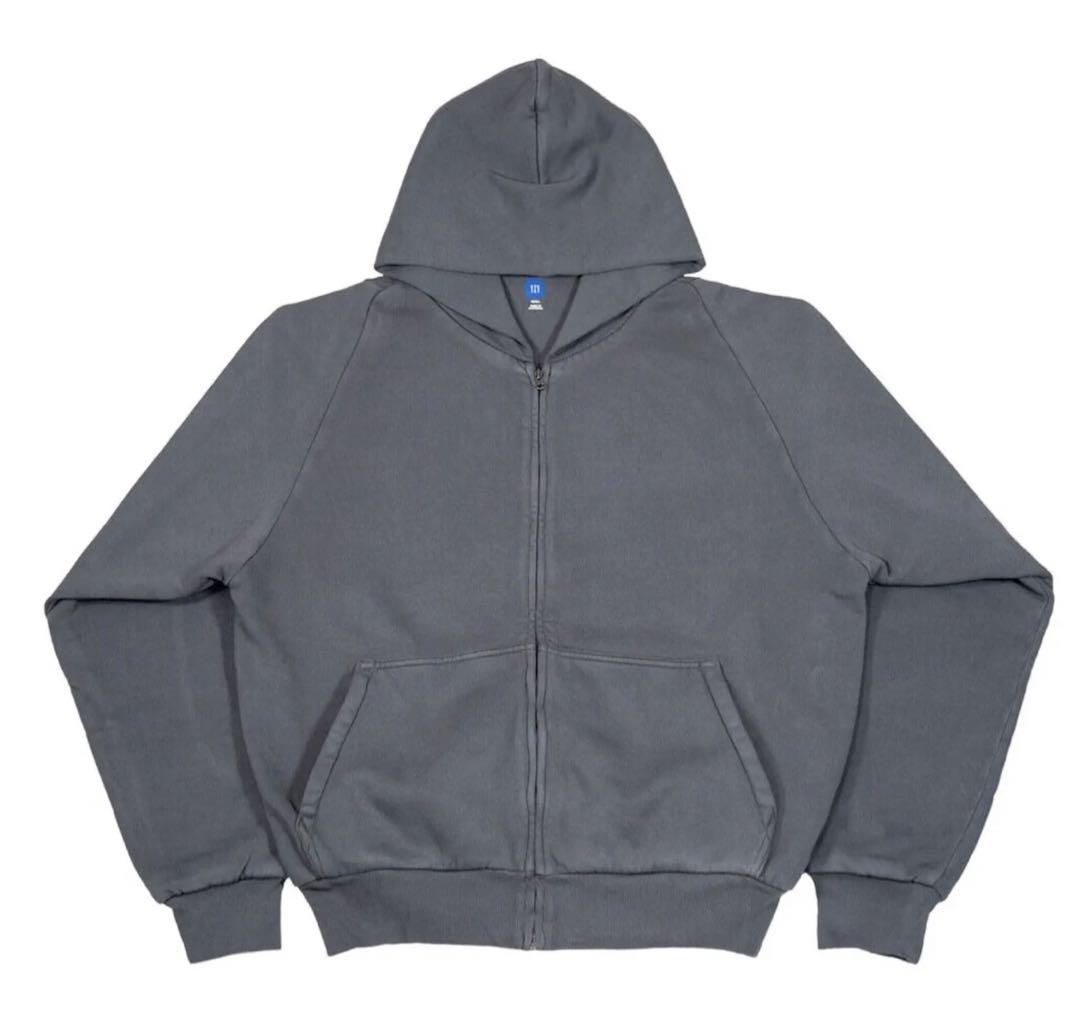 you gap zipup hoodie dark grey 即日発送