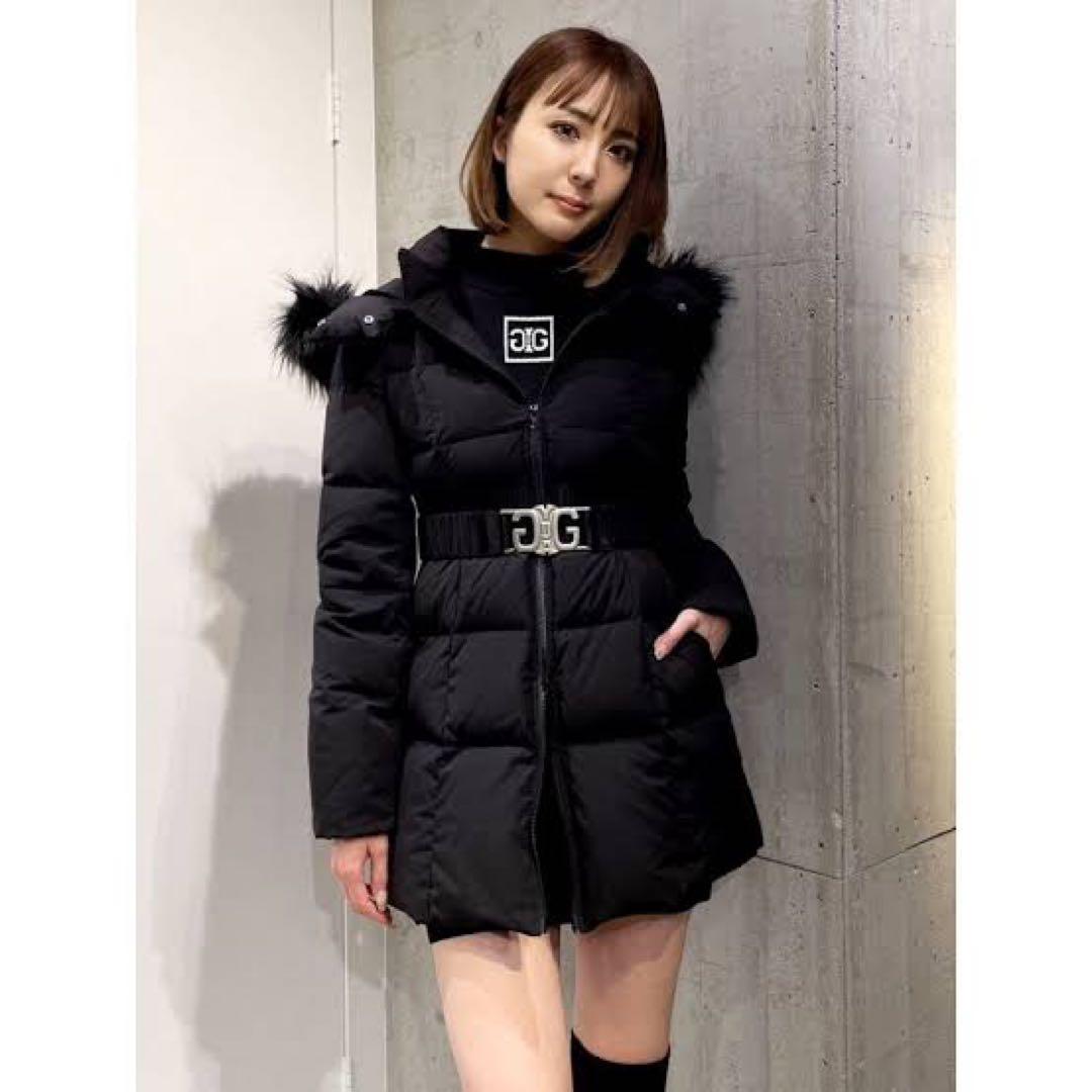 2025 GYDAベルト付きロングダウンコート ベルトのみ販売不可 SIZE GYDA