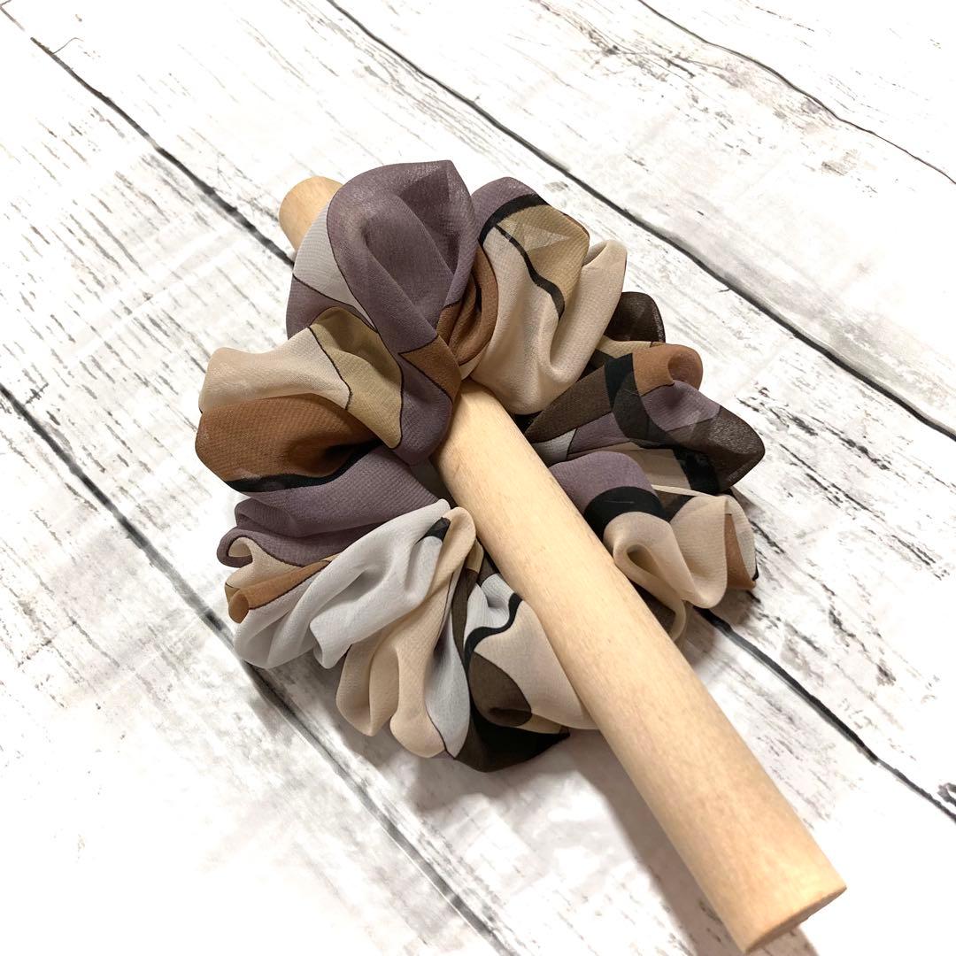 ハンドメイド　シュシュ　6030（ジョーゼット）　やや難あり　　600→570円