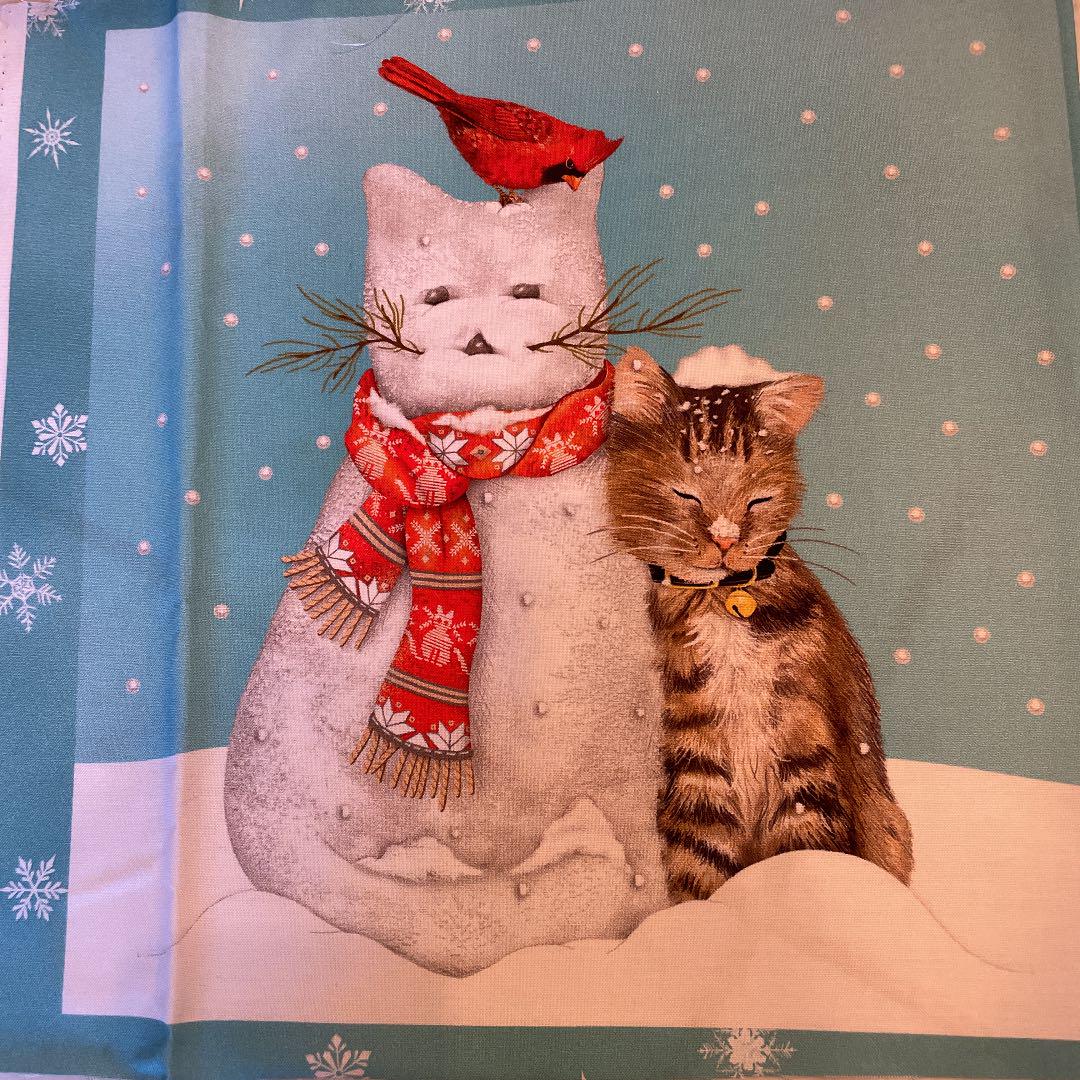 専用　猫と猫雪だるま