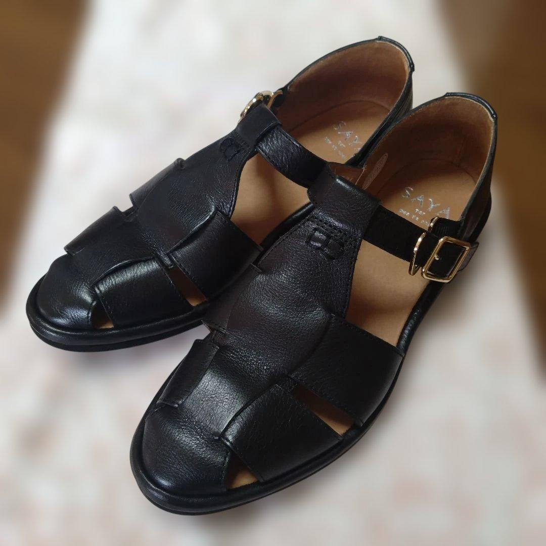 SAYA　レザー グルカサンダル