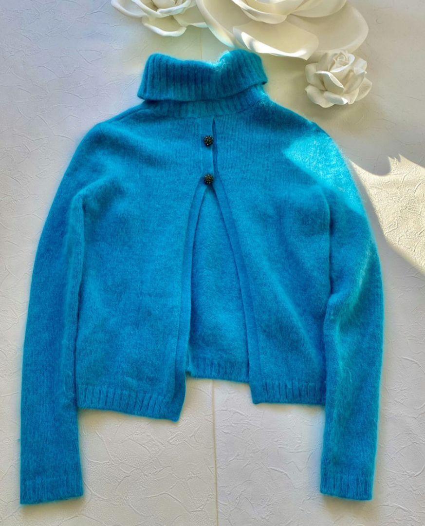 ☆極美品☆N°21 ヌメロヴェントゥーノ ビジュー付 ニット オフ