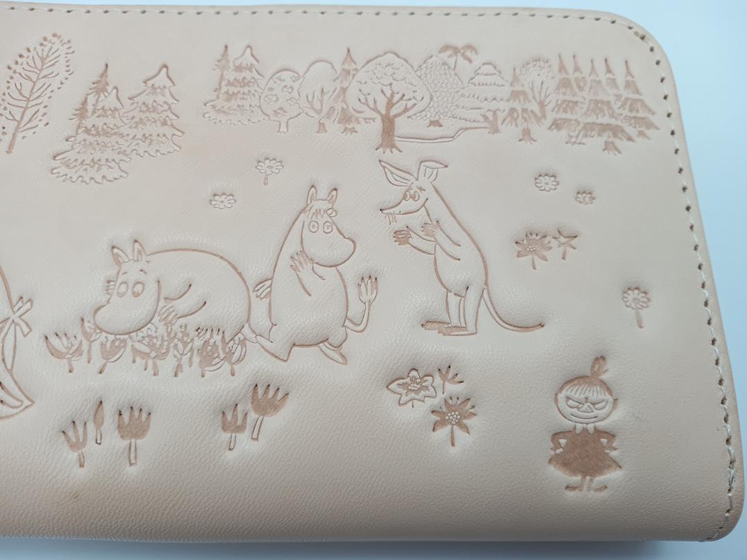 ムーミンと仲間たち しあわせの森 高級ヌメ革製 長財布 MOOMIN ムーミン