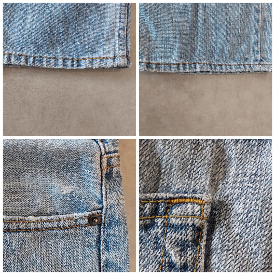 リーバイス569 Levis W34 ブルーデニム 青 ヒゲ 縦落ち 14226