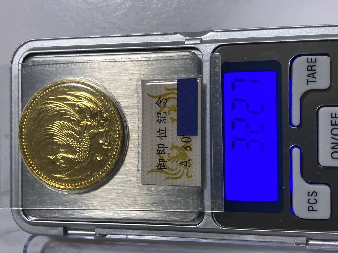 天皇陛下御即位記念 10万円金貨 平成2年 純金30g