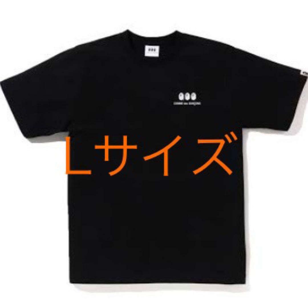 コムデギャルソン大阪 X BAPE 限定Tシャツ-ゴールド箔プリント