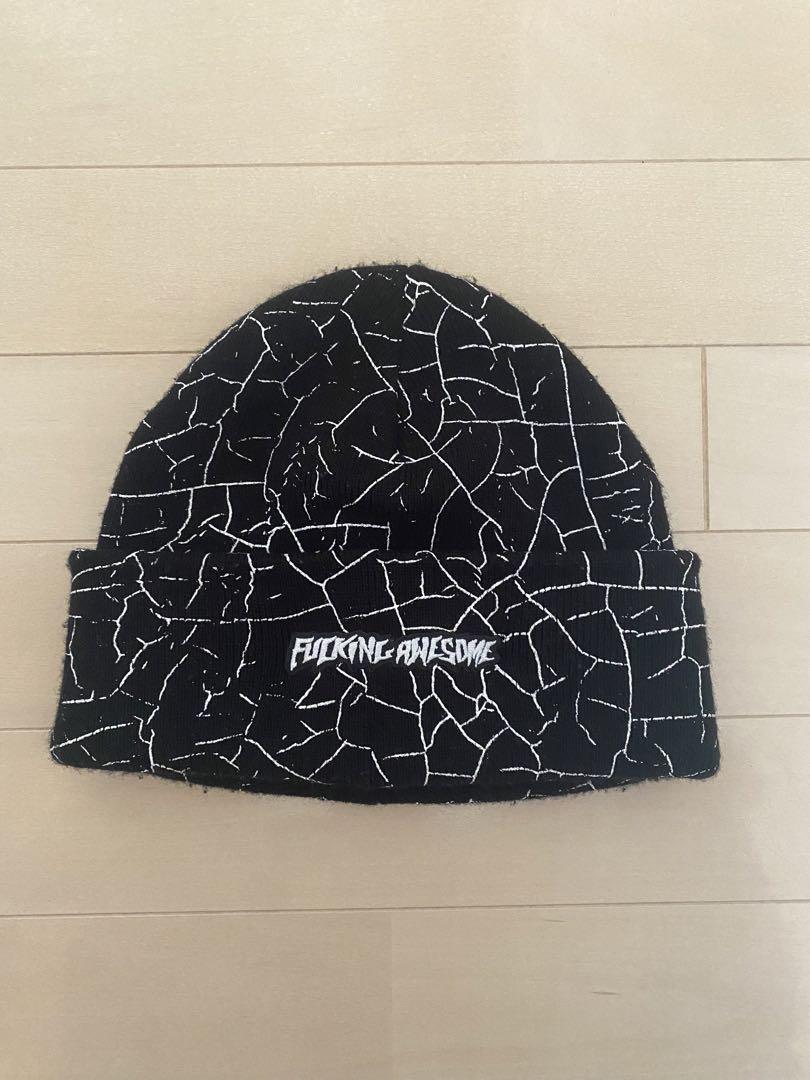 無料配達 Fucking ニットキャップ/ビーニー Beanie Cuff Crackle Awesome 帽子