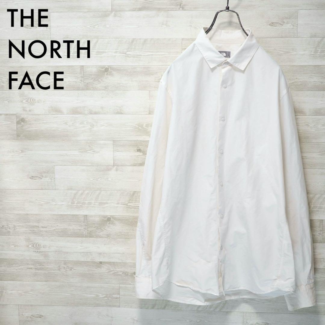 TNF 17AW SoM タイプライター マキシフレッシュシャツ-White/L