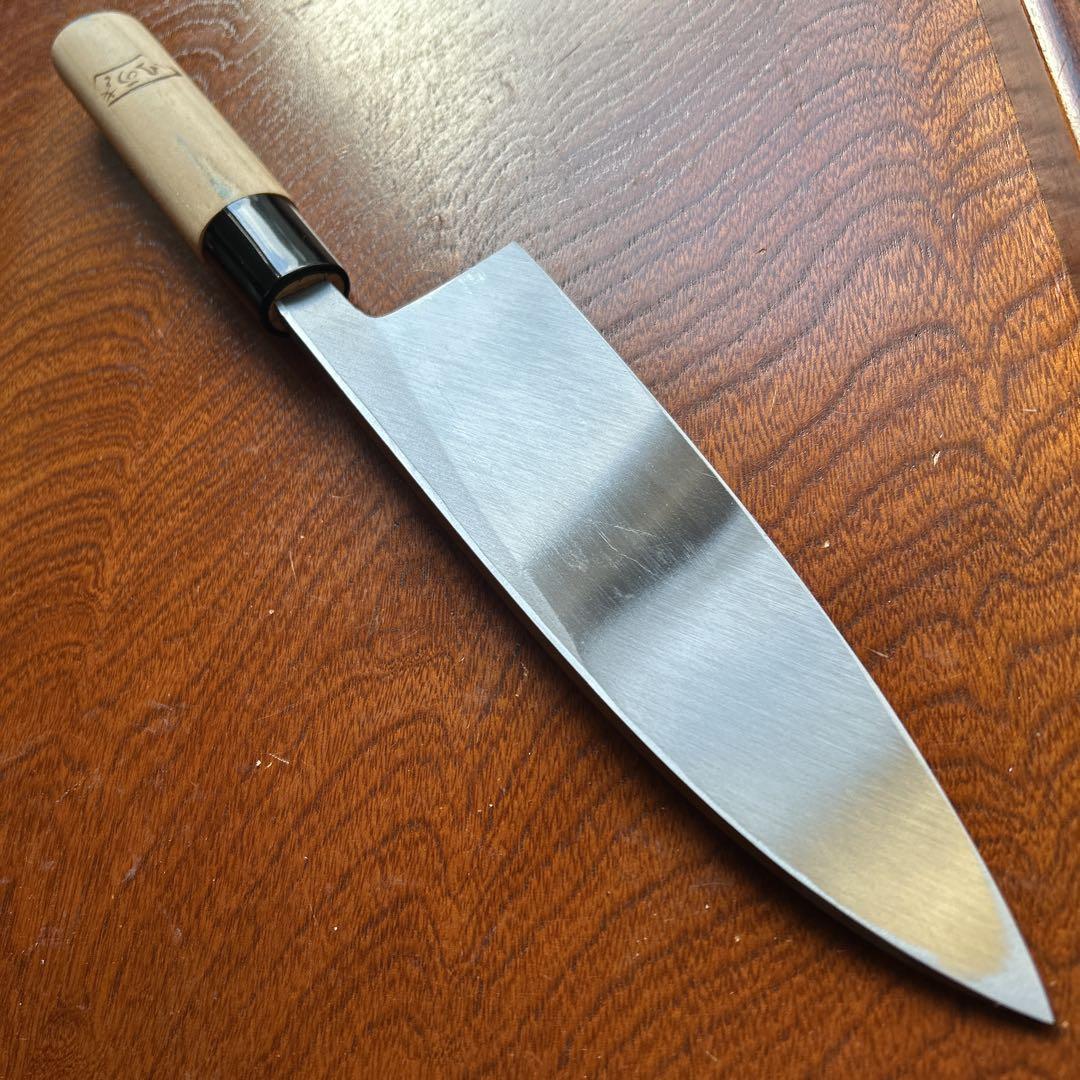 出刃包丁　 正鋼特製 全長33,5cm 刃18,5cm厚約8mm ★送料無料