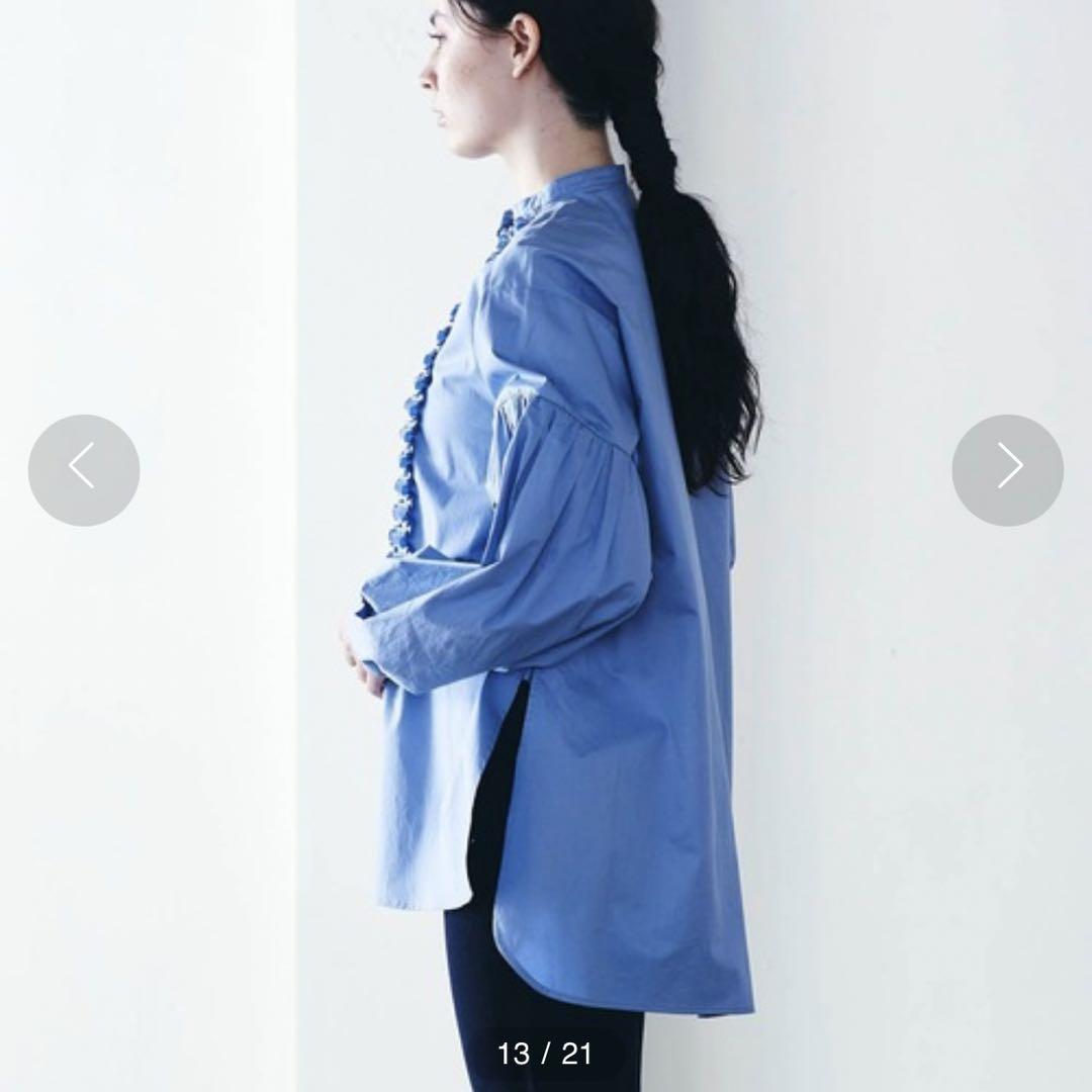 美品✨MARILYN MOONモダン タック フリル ブラウス 長袖