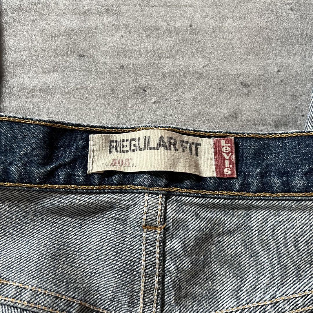 【メキシコ製、太デニム】Levi's505 ジーンズストリートバギーパンツ36
