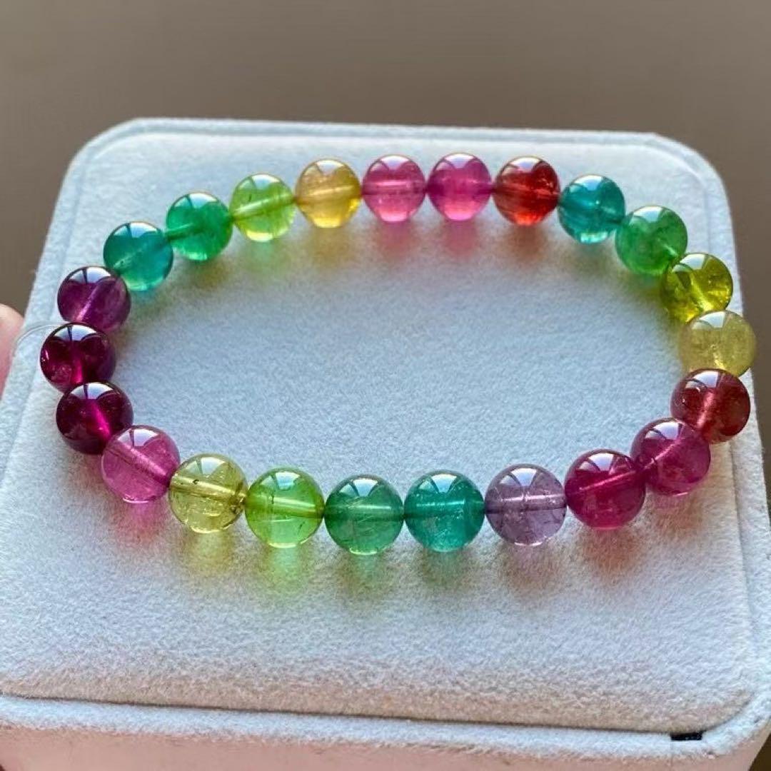 ⭐︎【高級】トルマリン ブレスレット 8.5mm 22.9g