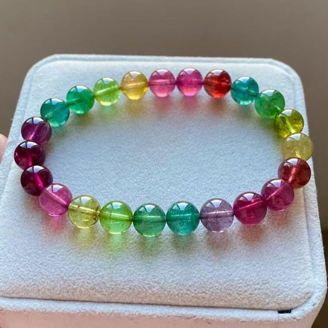 ⭐︎【高級】トルマリン ブレスレット 8.5mm 22.9g