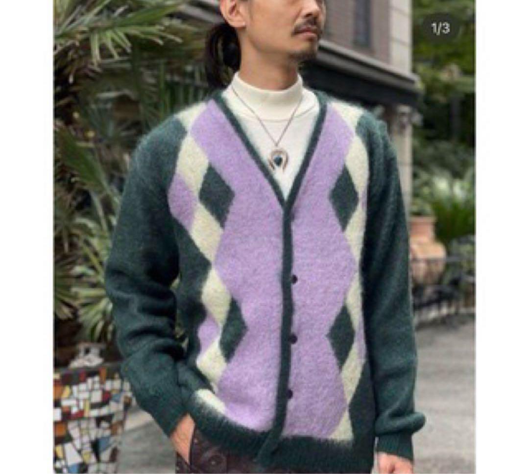 NEEDLES  Mohair Cardigan-Diamond