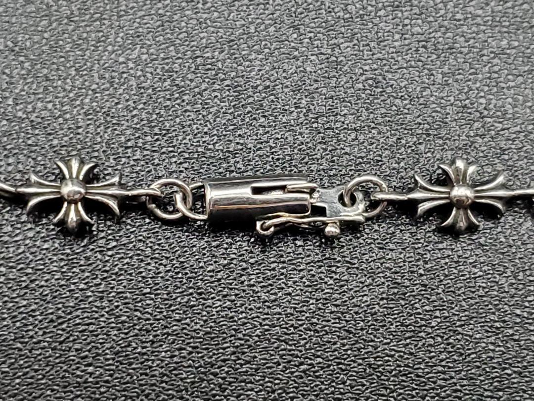 シルバー925 タイニークロスチェーンブレスレット 新品