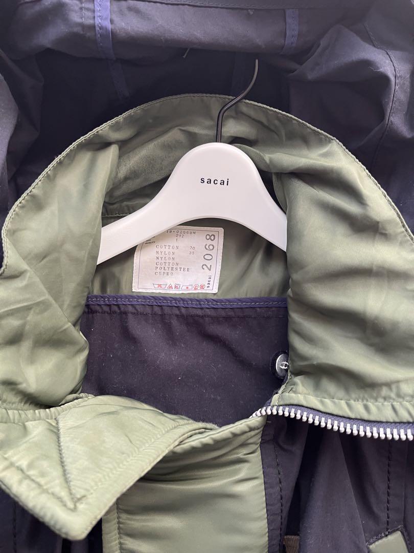 sacai 19aw ハイブリッドミリタリージャケット 19-02068M