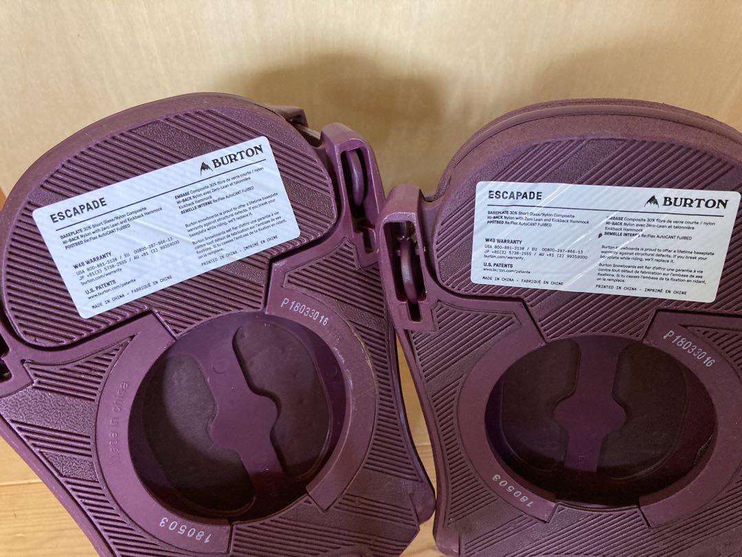 Burton escapade エスカペイド ビンディング サイズM