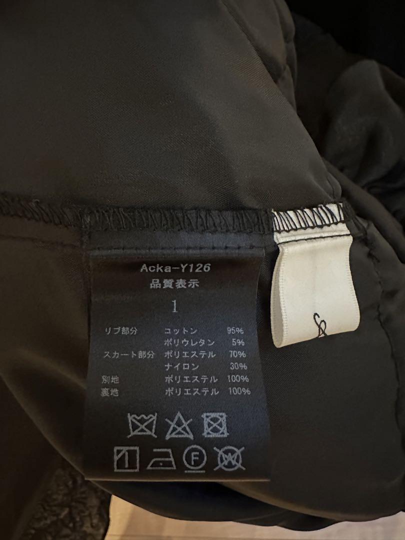 Acka.】docking frill one-piece