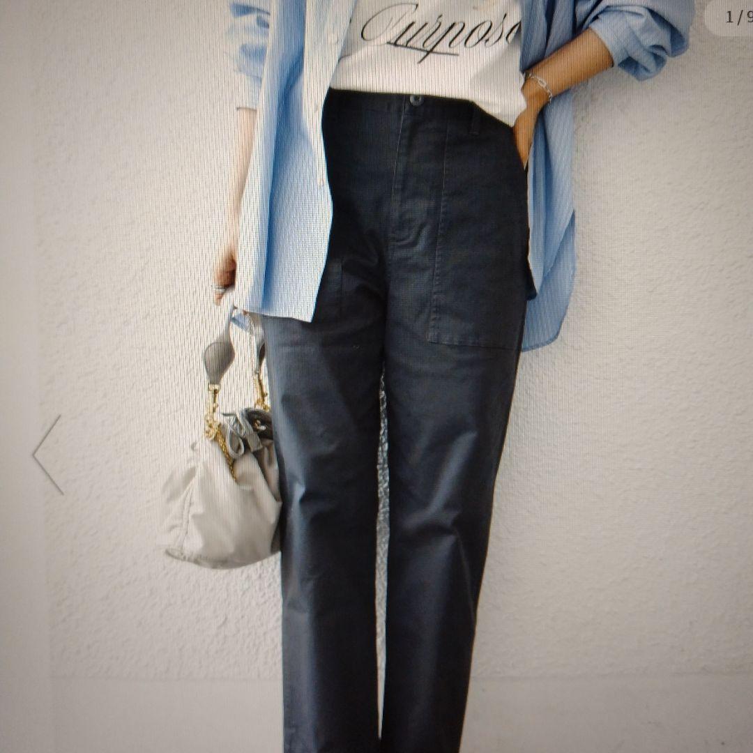 ★新品未使用★　SHIPS　ベーシックス　ベイカーパンツ　チャコールグレー　38