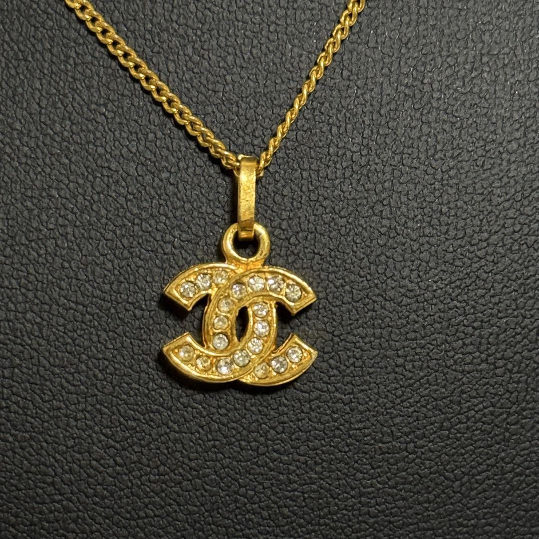 CHANEL シャネル　ネックレス　ココマーク　ラインストーン CHANEL シャネル ネックレス ラインストーン ココマーク