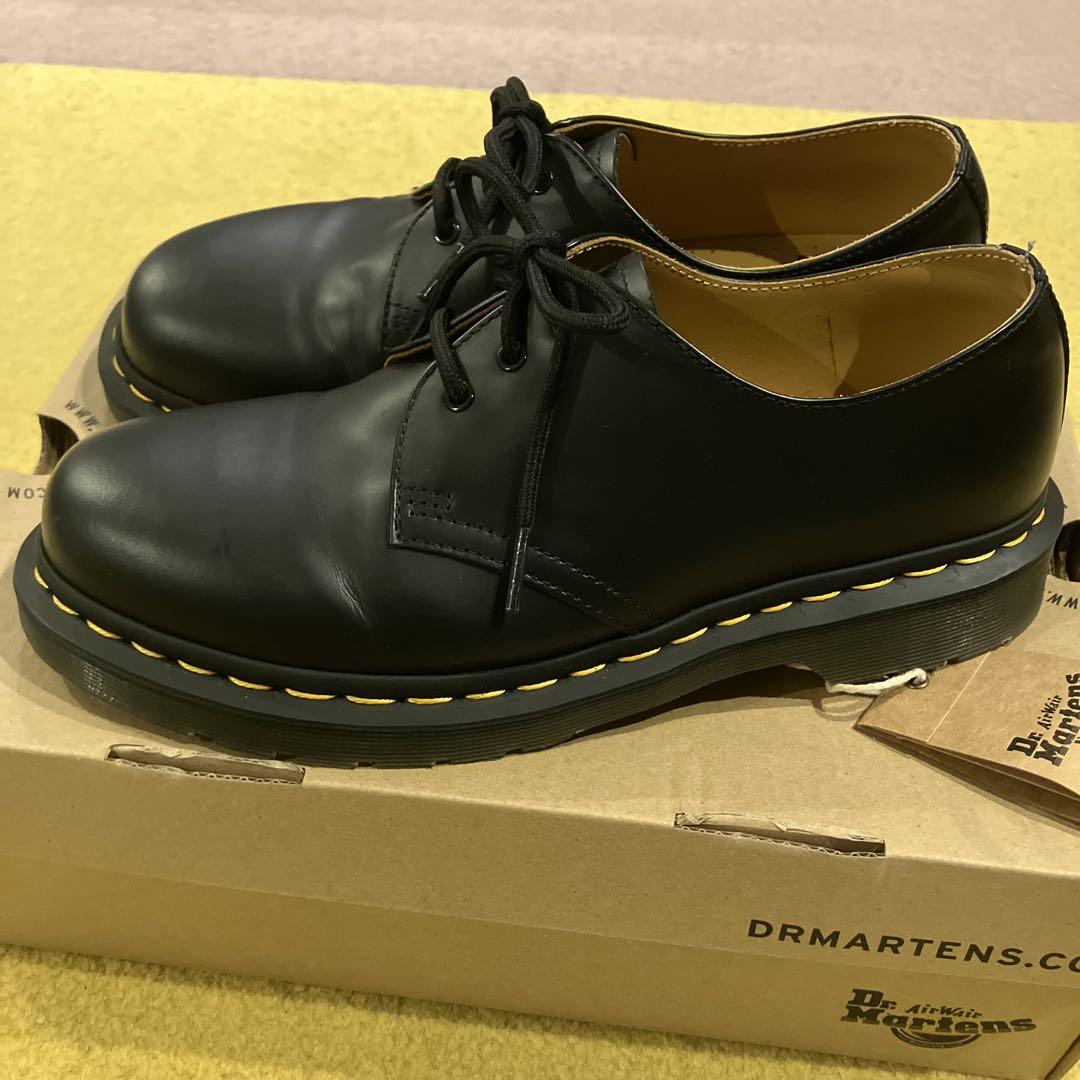美品Dr. Martens 3ホール1461 BLACK smooth