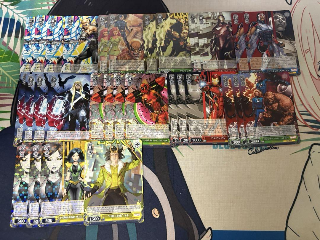 WS ヴァイスシュバルツ MARVEL デッキ+パーツ