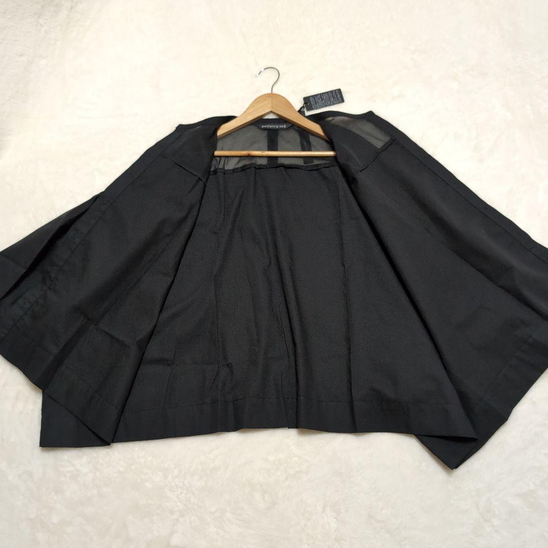 ✧新品タグ付き　25SS【ミズイロインド】バンドカラーシアーシャツ　ブラウス黒