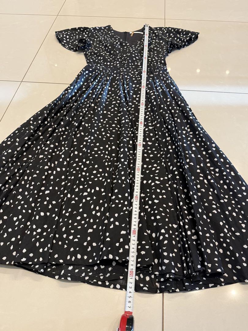 MARIHA マドモアゼルのドレス　黒と白のドット柄ワンピース