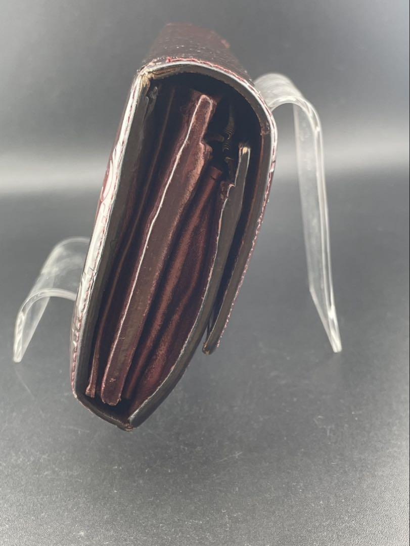【中古品】 GUCCI ラブリーGG シャイニー グッチ シマ エナメル　長財布