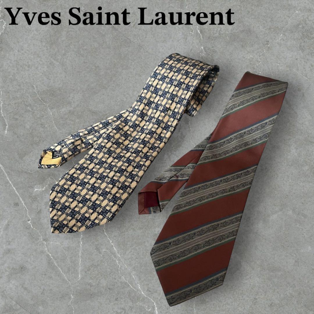 Yves Saint Laurent イヴ・サンローラン ネクタイ ソリッド 楽天市場】YVES SAINT LAURENT(イヴサンローラン）ネクタイ 3点