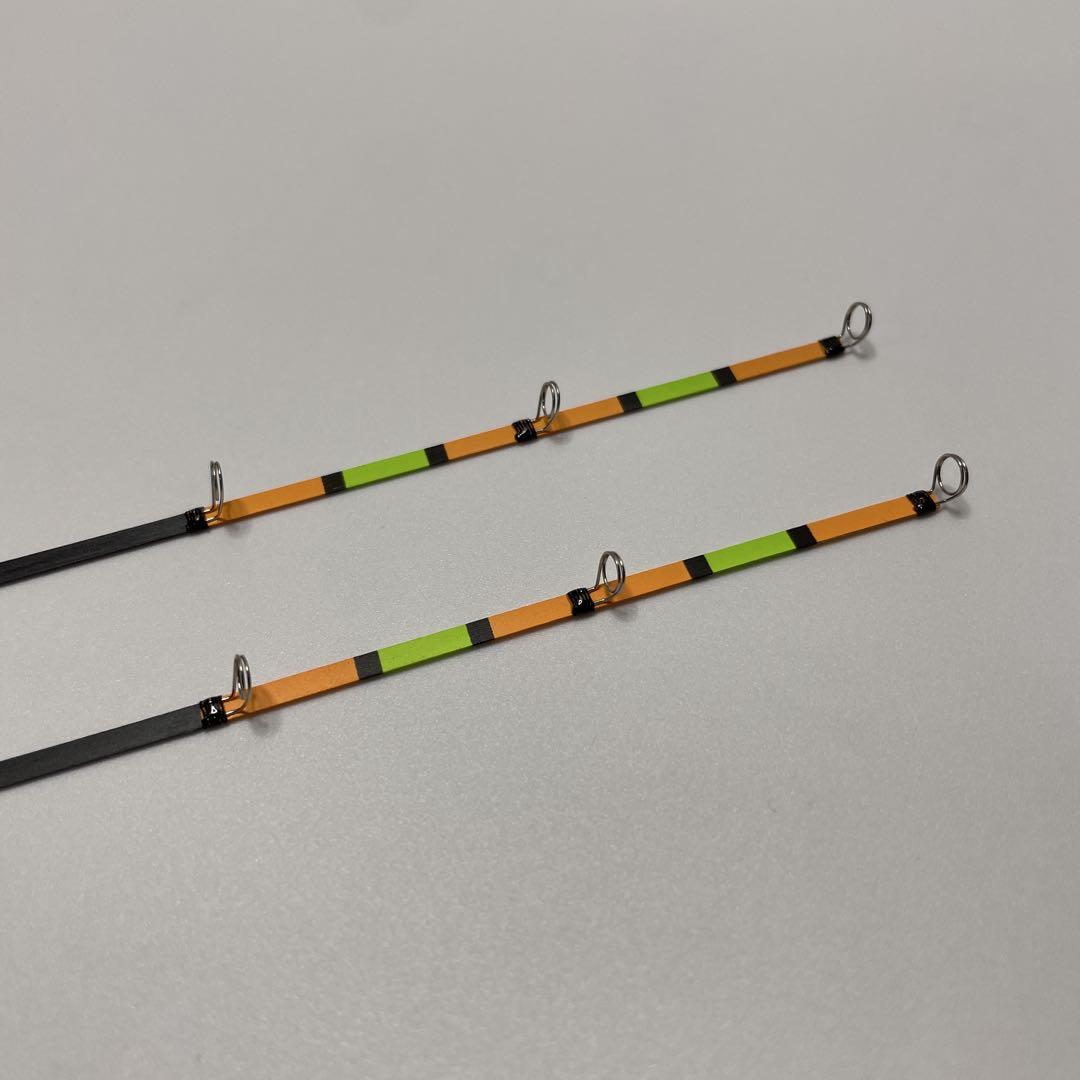 超人気新品 ハンドメイドロッド ワカサギ カーボン 先調子30cm 2本セット ロッド