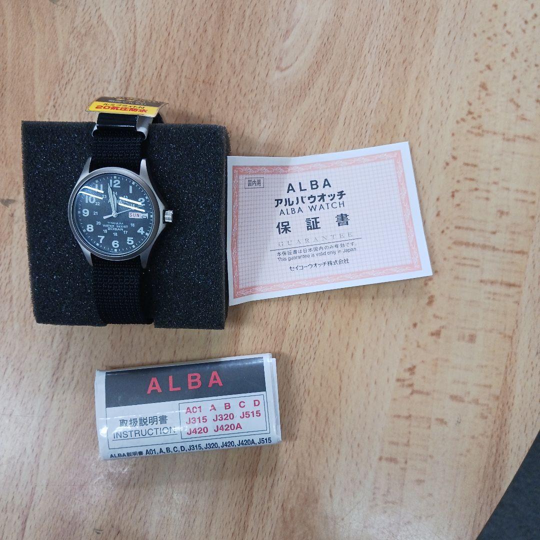 ★新品★セイコー アルバ ALBA 20気圧防水 ブラックフィールドギア