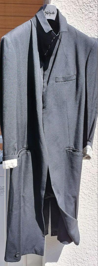 Yohji Yamamoto 22AW LOOK2 K-ウールコート シワギャバ 画像7