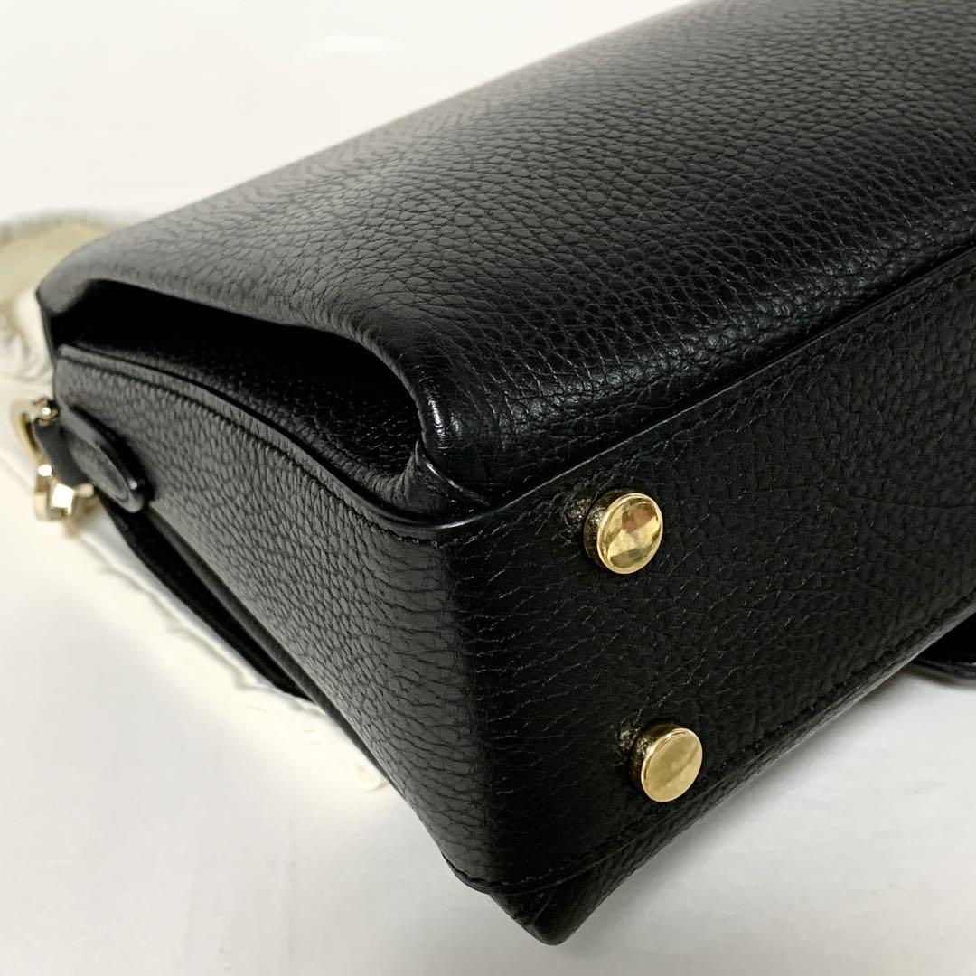 GUCCI グッチ チェーンショルダーバッグ インターロッキング レザー