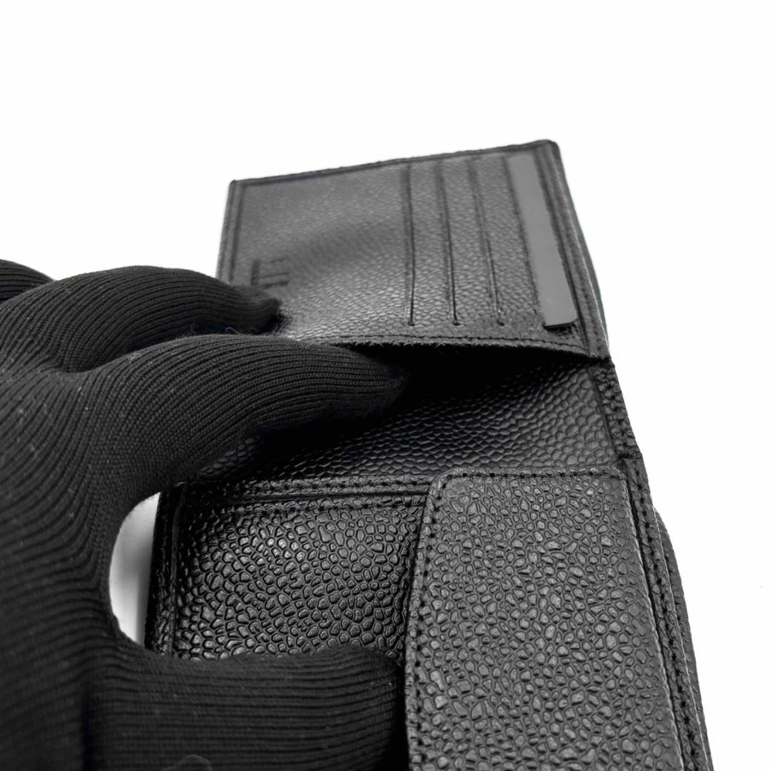 新品未使用 dunhill ダンヒル 二つ折り財布 ブラック レザー
