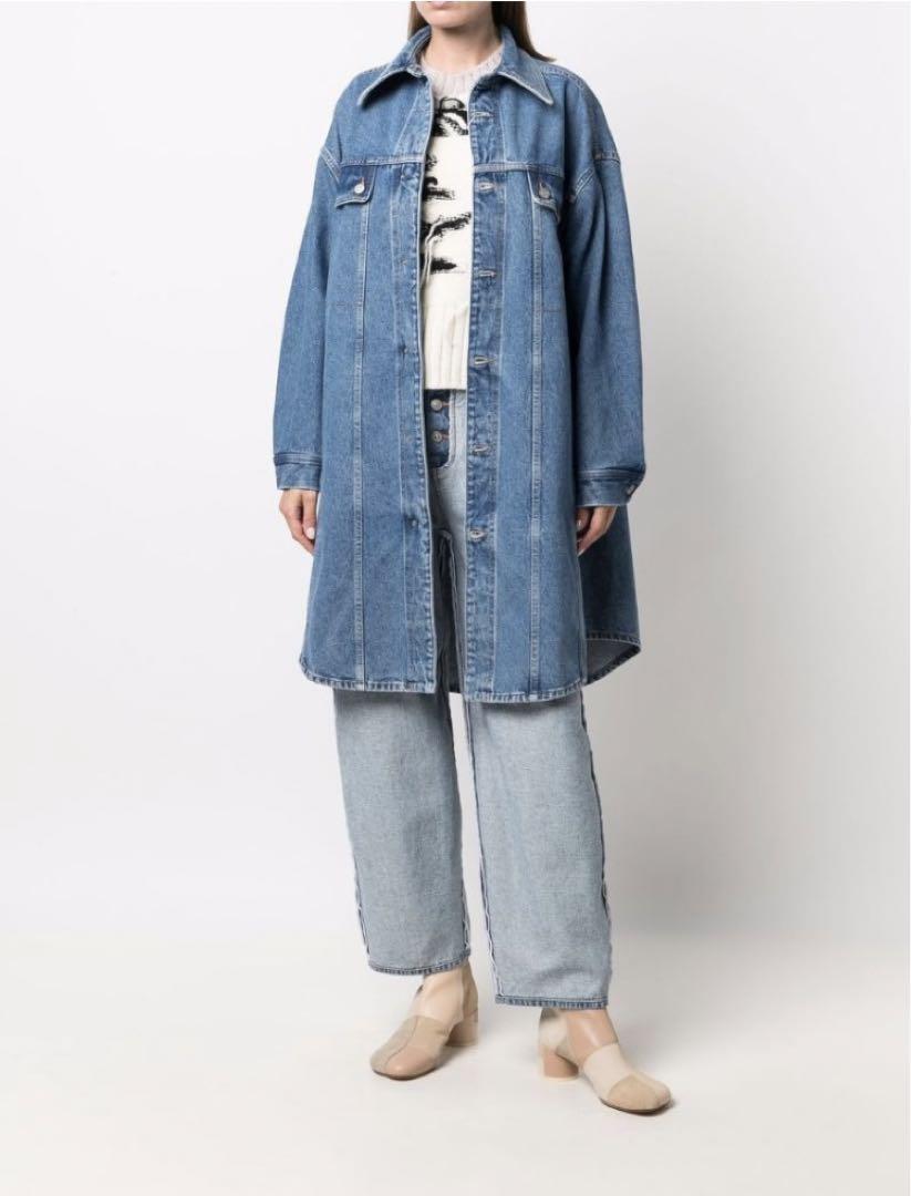 MM6 Maison Margiela 関税込 軽量ロングデニムコート mm6 MaisonMargiela リバーシブル デニム ジャケット ジャケット