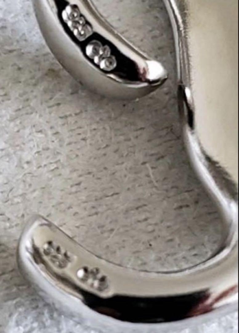 新品　ete エテ　ラスティックピアス　シルバー