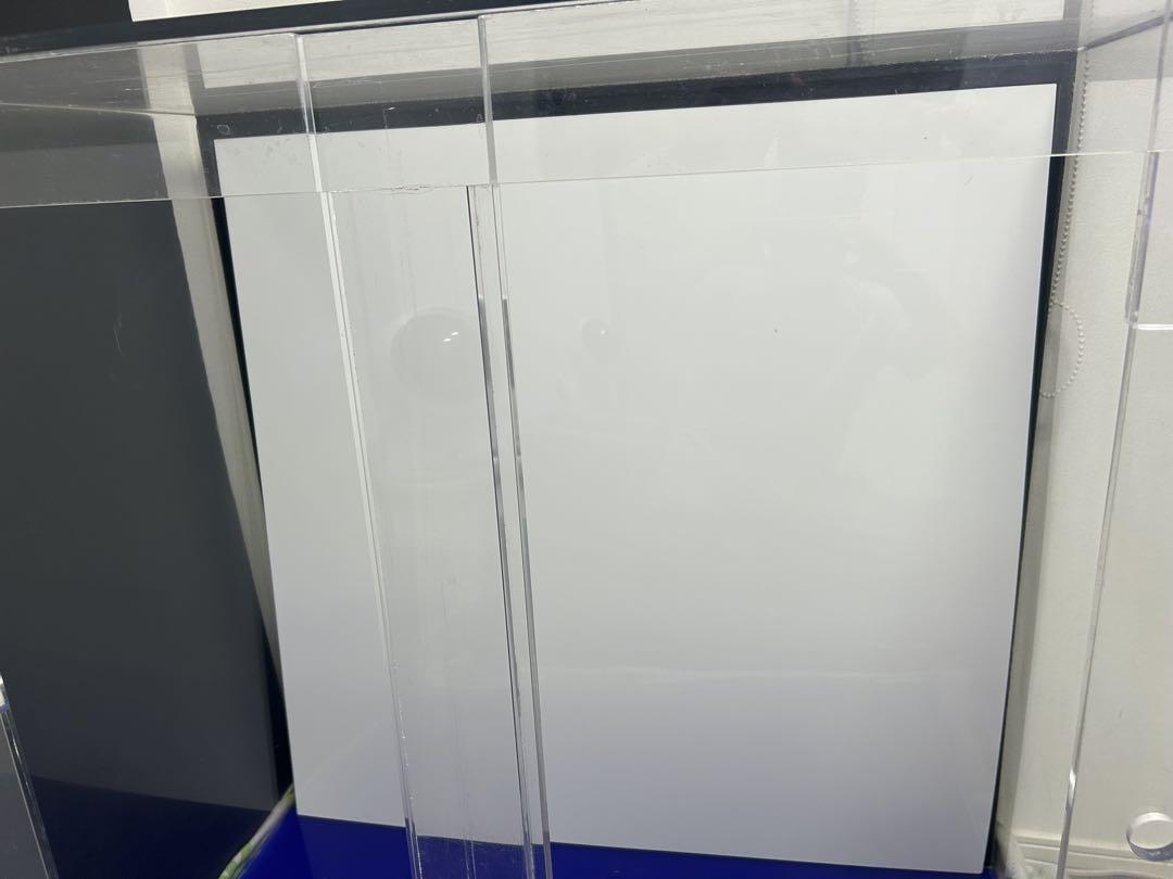 おが90×90×50 アクリル水槽底面黒 10/8 専用蓋　引き取り可