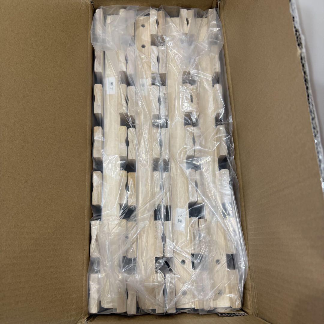 【新品】タンスのゲン TB26 2つ折り 風 すのこ ベッド マット ダブル