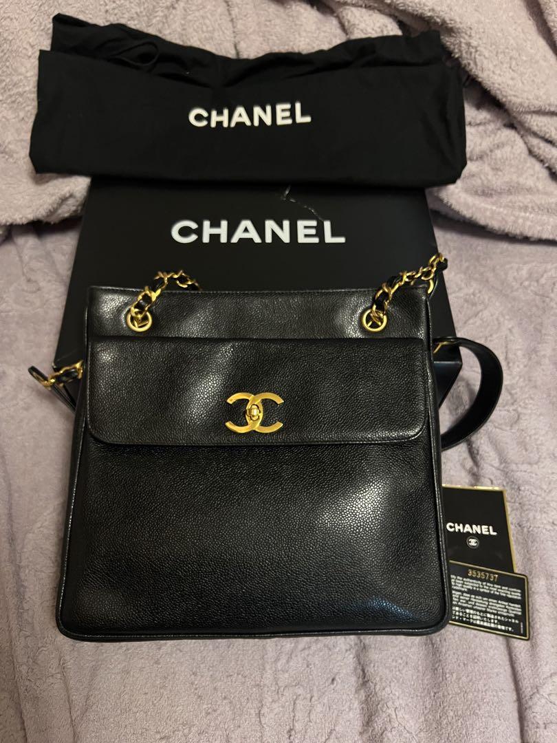 CHANEL ブラックレザーショルダーバッグ CHANEL ブラック レザー ショルダーバッグ - メルカリ