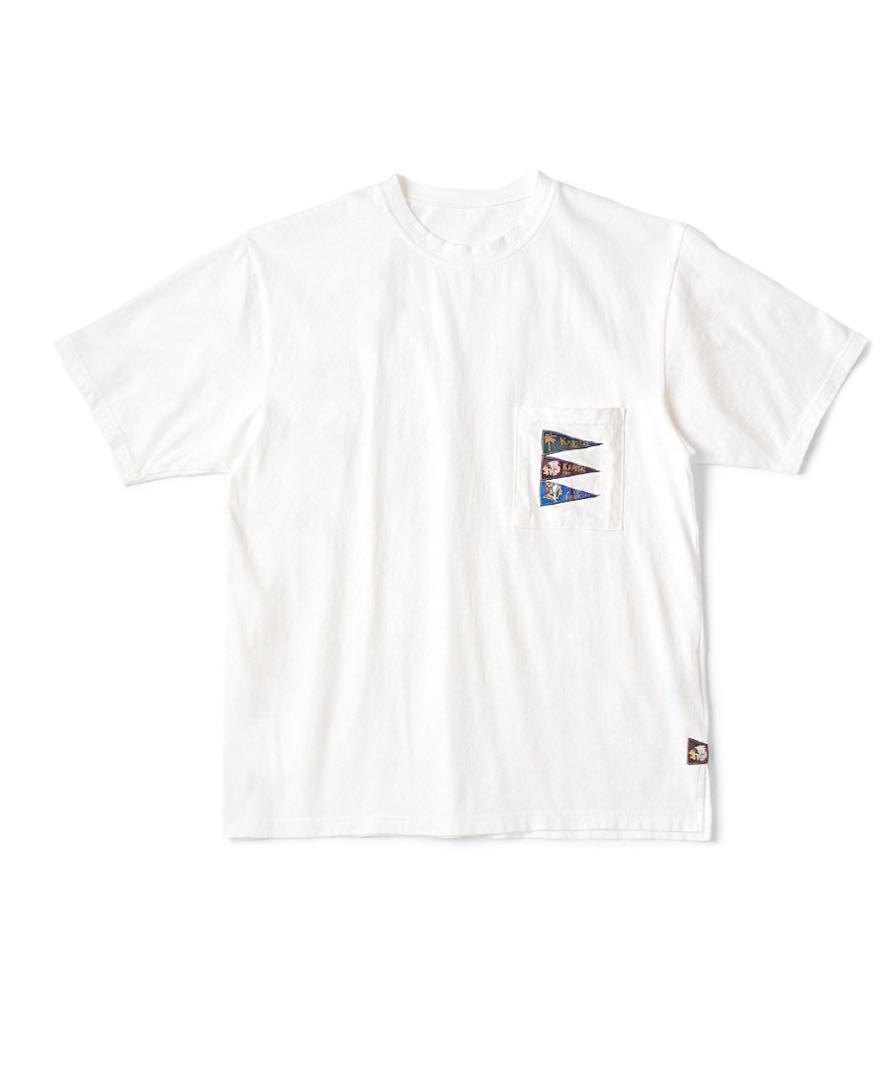 国内外ラッパーに超人気 KAPITAL 4フラグ ペナント Tシャツ kapital 20/-天竺 ペナントTシャツ 4flags L - メルカリ