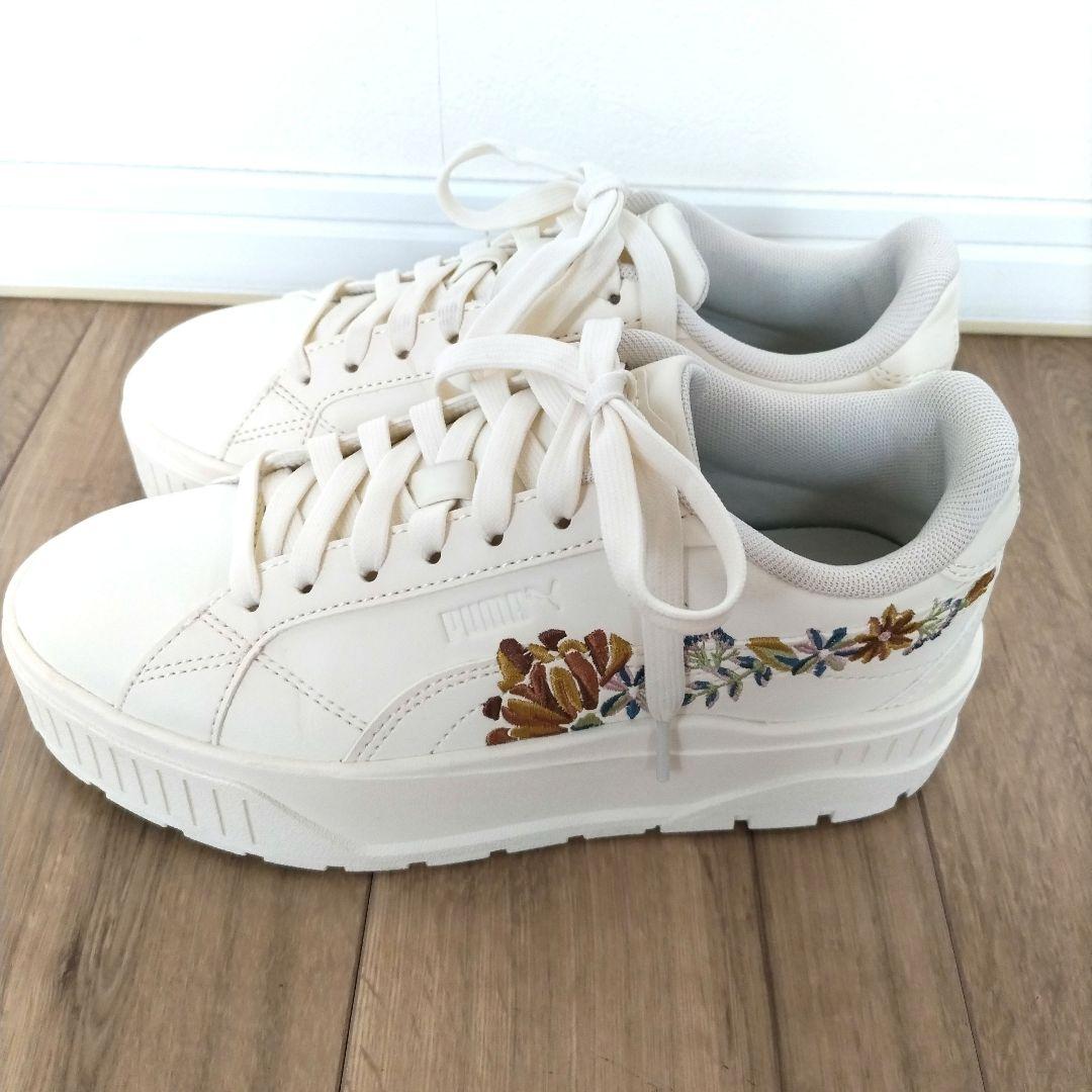 PUMA プーマ カルメン 2 MU エンブロイダリー *03F.IVORY