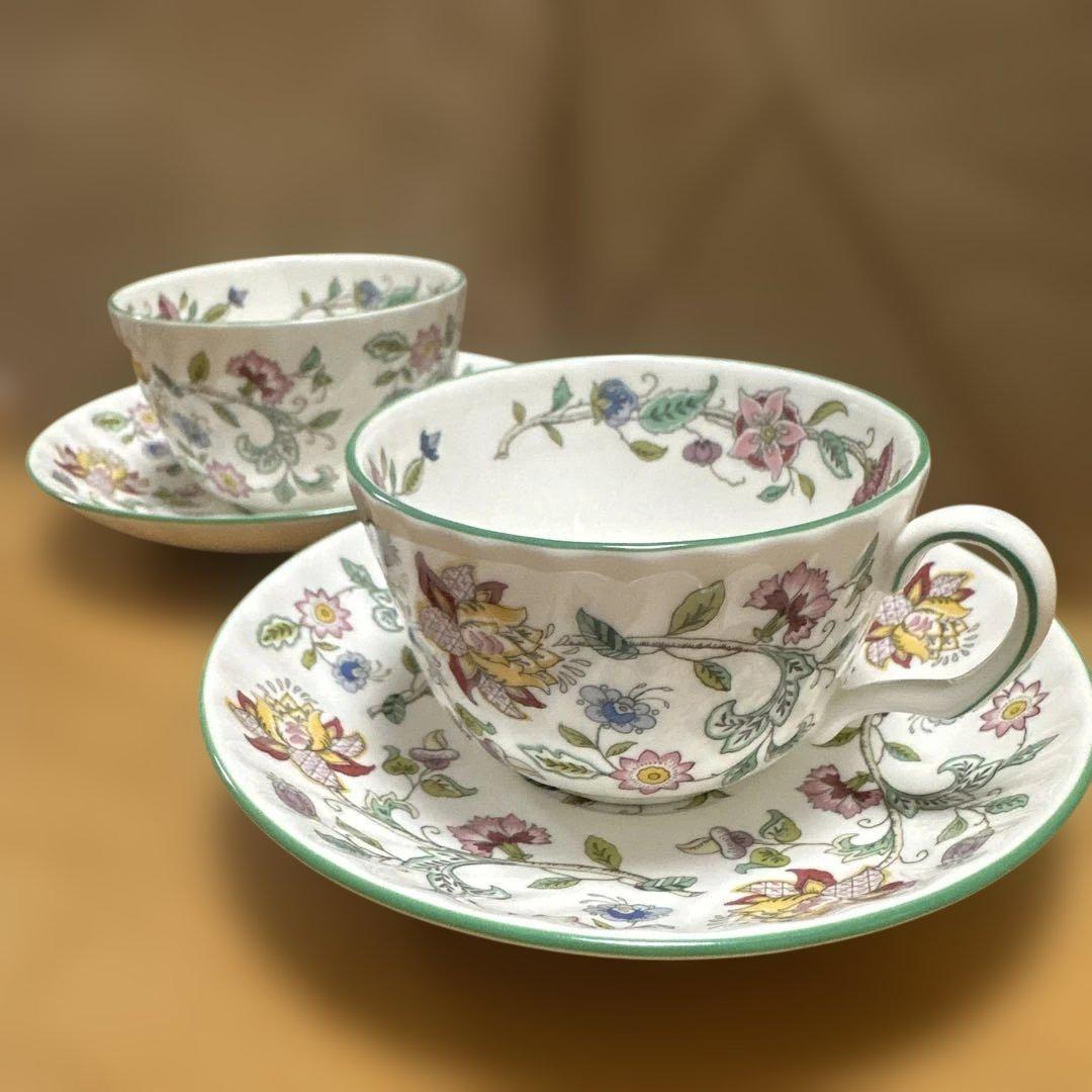 Minton Haddon Hall ティーカップ・ソーサーセット - メルカリ