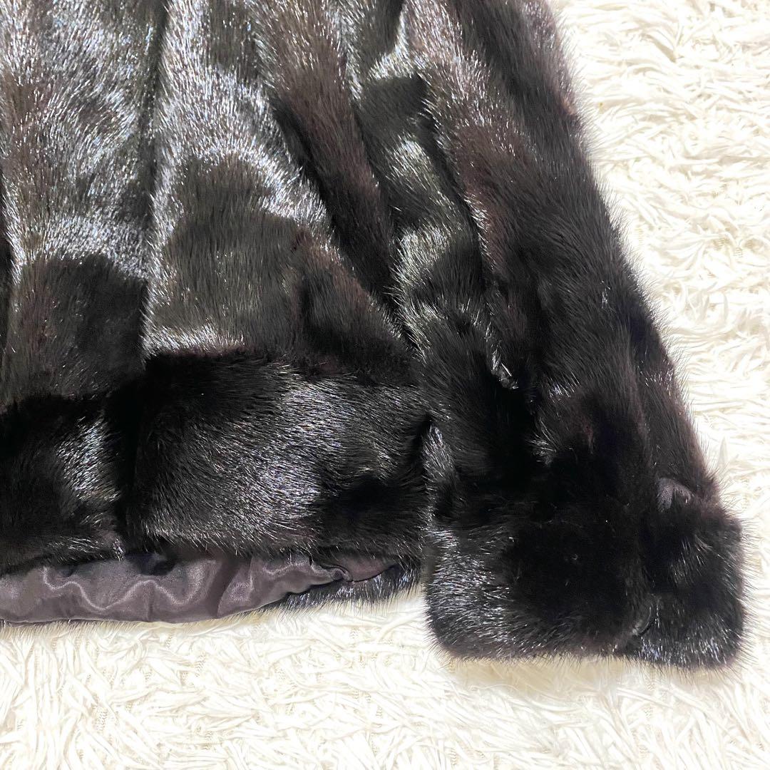 美品《vintage》ファーコート ジャケット 【L】毛皮 高級 おしゃれ