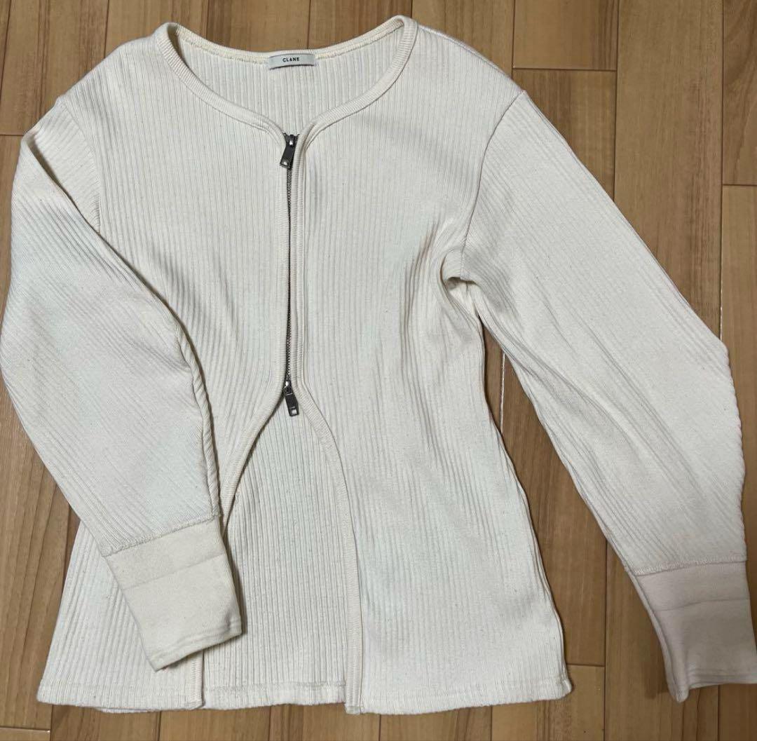 CLANE ARCH CUT HEAVY RIB TOPS リブ ジッパー付き - メルカリ