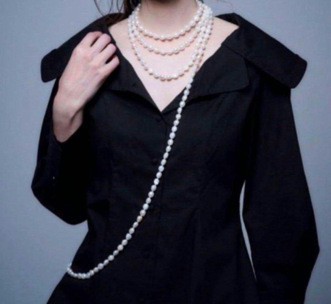 kaja bijoux　カジャビジュー　パール　ネックレス ロング　240cm