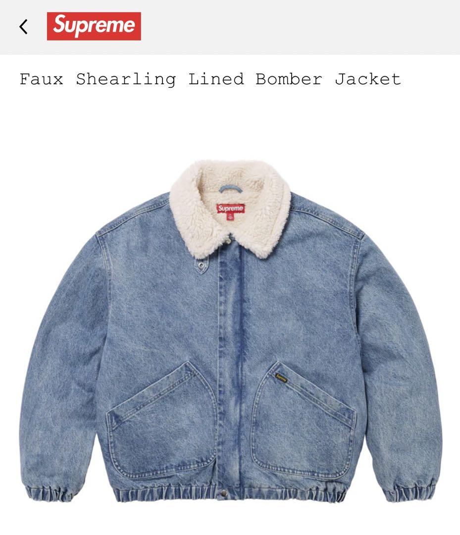 Faux Shearling Lined Bomber Jacket