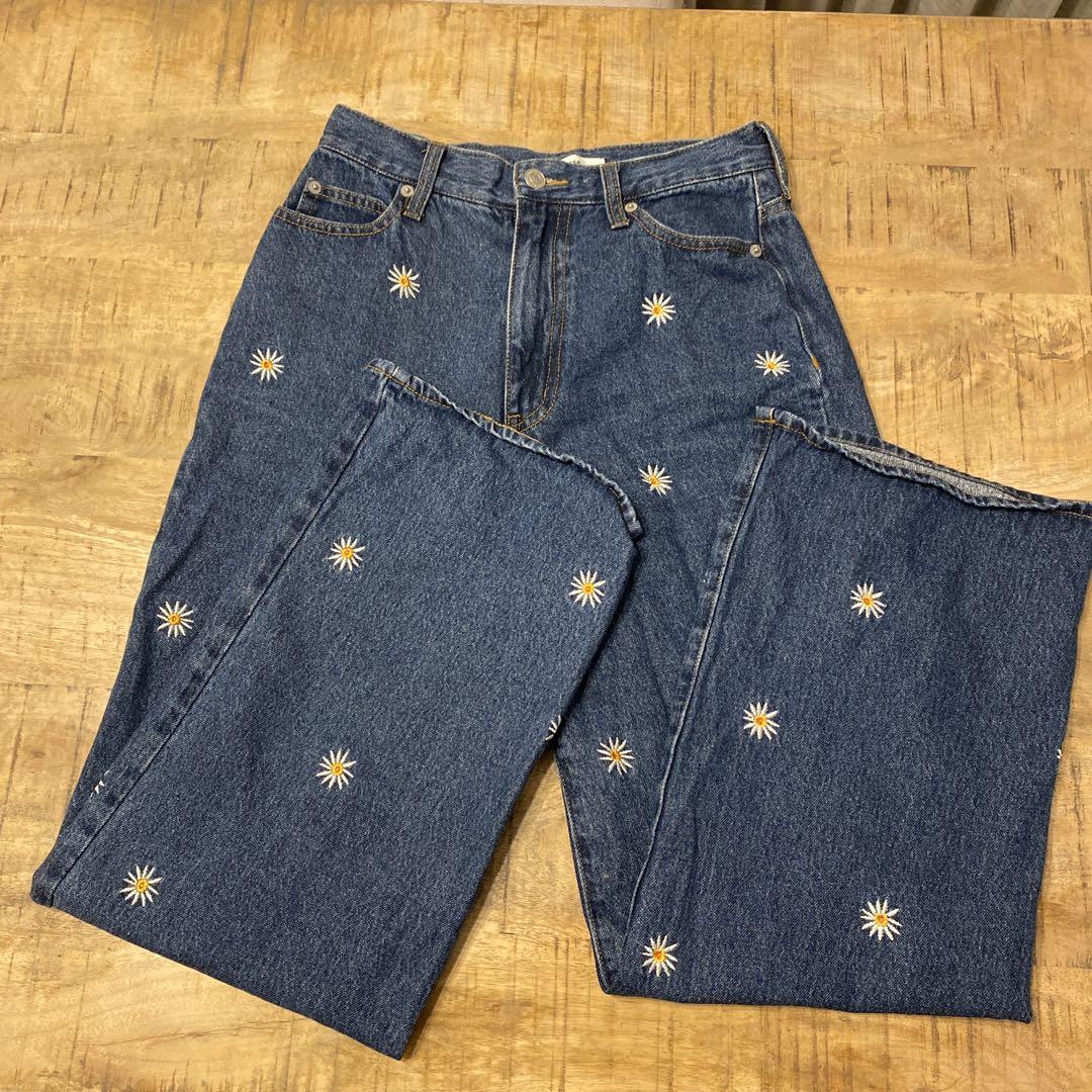 WEGO 花柄刺繍 デニム M - メルカリ